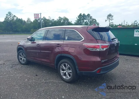 2015 Toyota Highlander Xle V6 из США, поврежденный, VIN 5TDKKRFH7FS064529